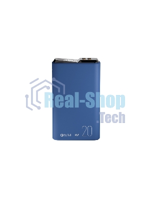 Портативный аккумулятор OLMIO QS-20, 20000mAh, 22.5W QuickCharge3.0/PowerDelivery, LCD, темно-серый