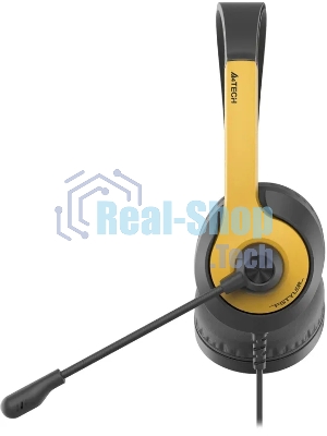 Гарнитура A4Tech Fstyler FH100U желтый/черный, проводная