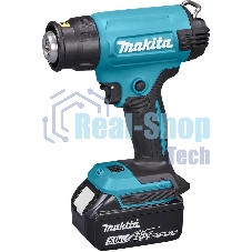 Фен технический аккумуляторный LXT 18В, 550 град, кейс MakPac,насадки (1х5А·ч)