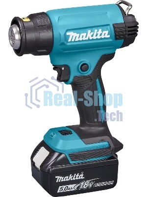 Фен технический аккумуляторный LXT 18В, 550 град, кейс MakPac,насадки (1х5А·ч)