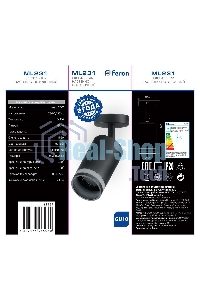 Светильник Feron ML231 ДБО GU10 без лампы наклонный черный