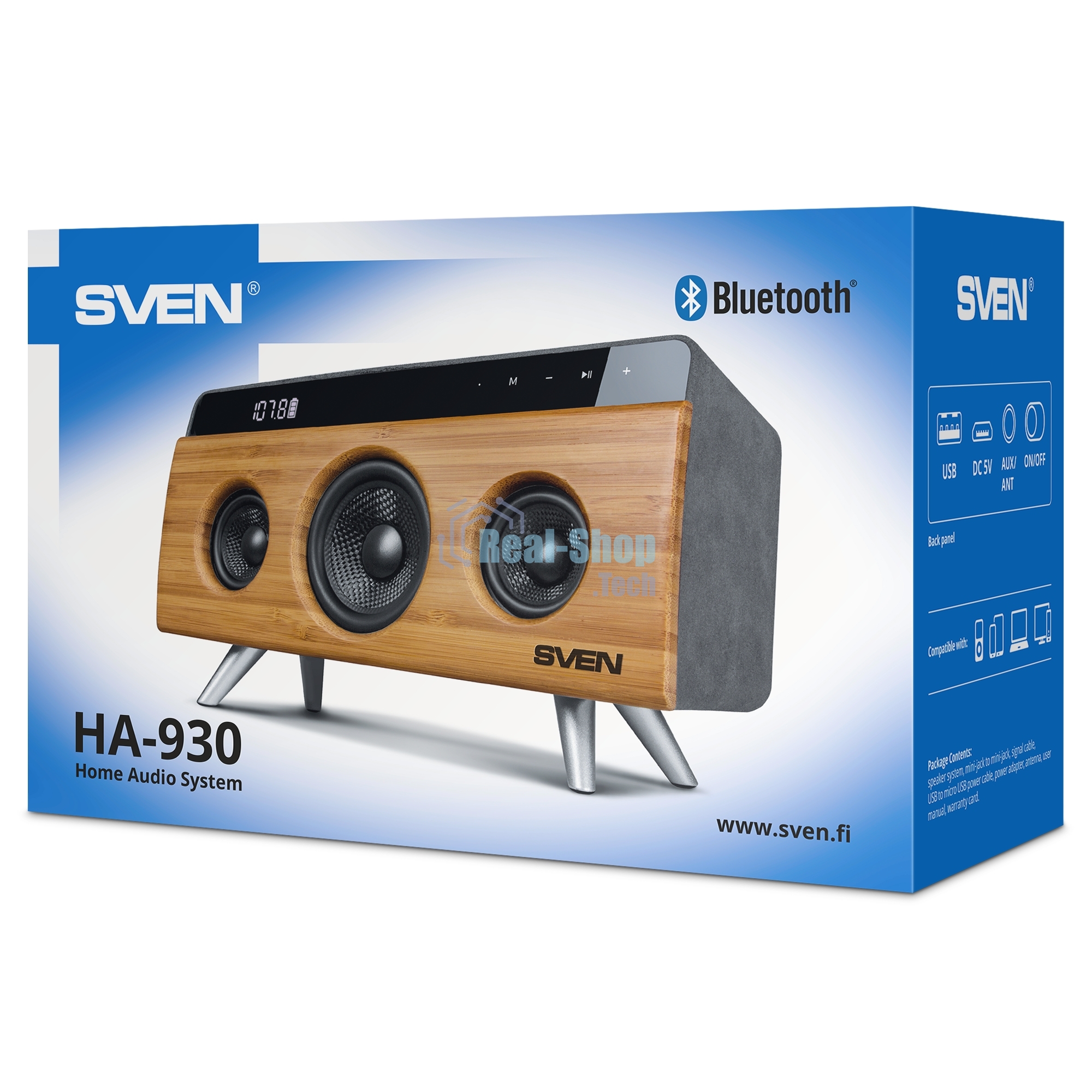 Мобильные колонки Sven HA-930 2.1 бамбук