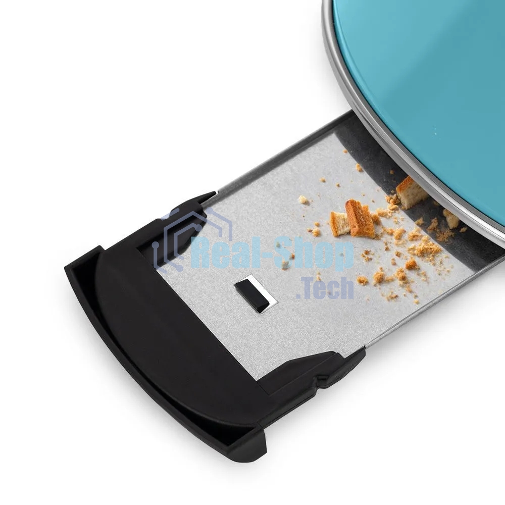 Тостер Kitfort КТ-6455 815Вт голубой/серебристый