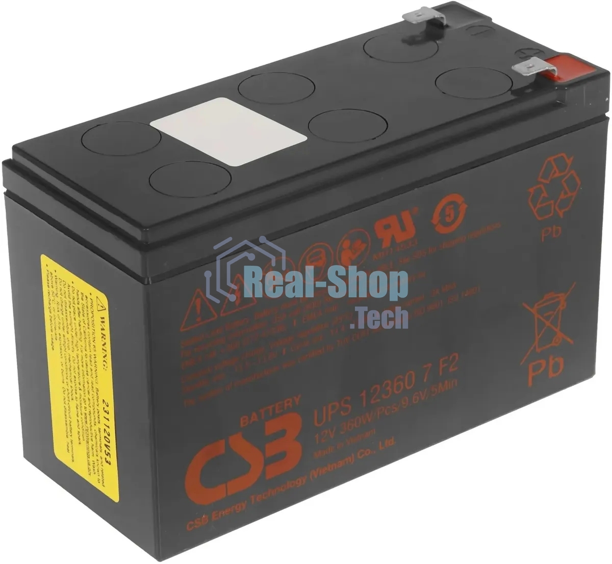 Батарея для ИБП CSB UPS123607 (12V 7.5Ah)