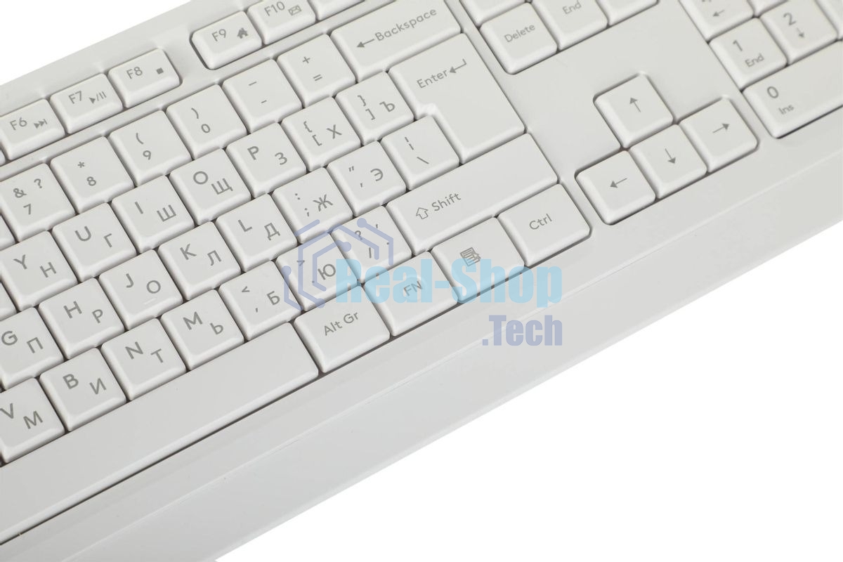 Комплект клавиатура+мышь A4Tech FStyler FG1012 беспроводной, USB, 1200 DPI, белый