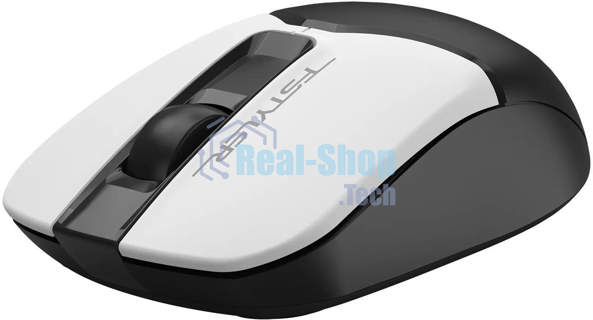 Мышь беспроводная A4Tech Fstyler FG12 белый/черный, 1200 dpi, радиоканал, USB, кнопки - 3