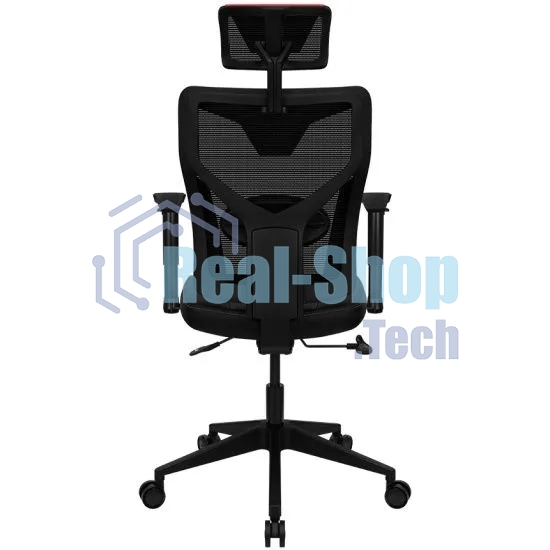 Кресло Aerocool GUARDIAN Champion красный, сетка, 150 кг, подголовник, регулируемые подлокотники, механизм качания, поясничная подушка