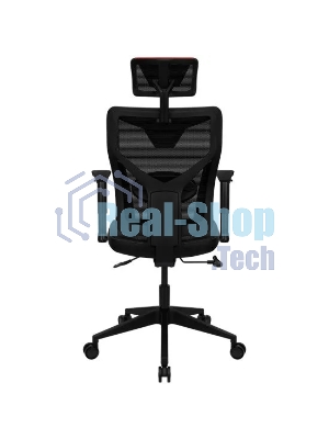 Кресло Aerocool GUARDIAN Champion красный, сетка, 150 кг, подголовник, регулируемые подлокотники, механизм качания, поясничная подушка