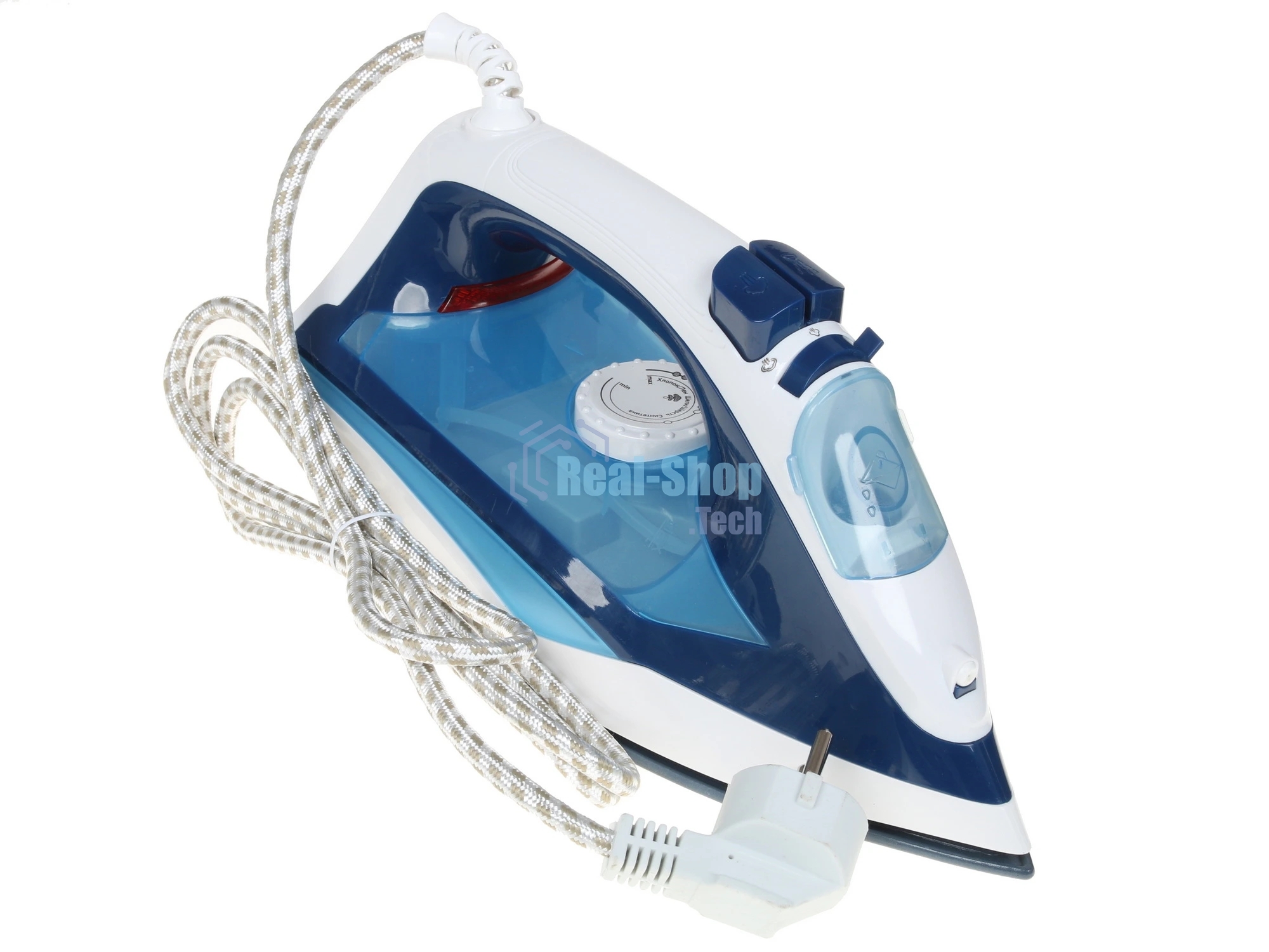 Утюг BBK ISE-2201 темно-синий, 2200 Вт, 30 г/мин, 100 г/мин, 270 мл