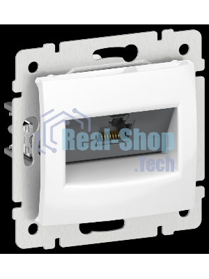 Розетка компьютерная RJ45 категория 5Е UTP IEKVALENA 6942861 белый
