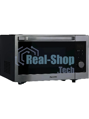 Микроволновая печь Panasonic NN-C69MSZPE нержавеющая сталь/черный, 30 л, 1000 Вт, переключатели - кнопки, поворотный механизм