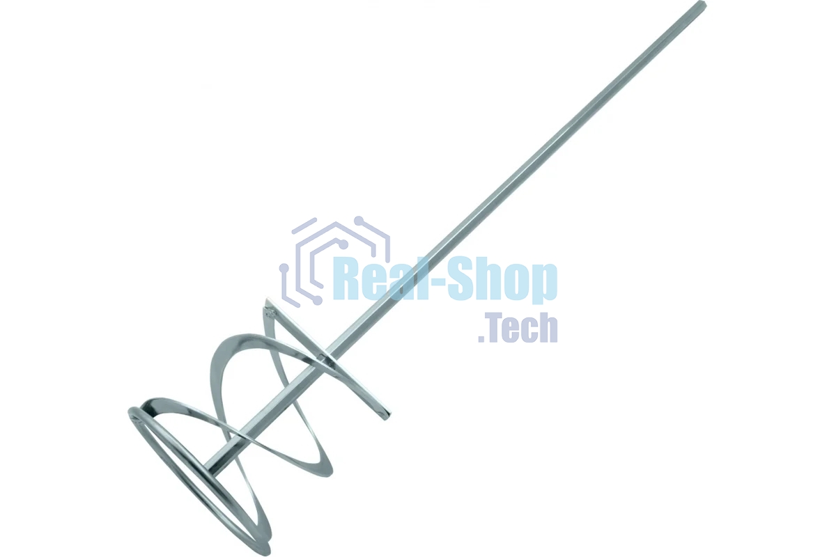 Миксер для красок и штукатурных смесей Denzel, 120 х 600мм,оцинкованный,шестигранный хвостовик 10мм