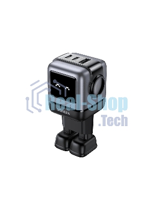 Сетевое зарядное устройство Nexode Robot 65Вт 2xUSB-C, 1xUSB-A, GaN Gray (25685B)