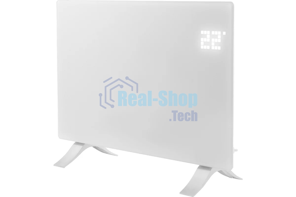 Конвектор Denzel OptiPrime-1500 белый, 1500 Вт, 20 м2, термостат, дисплей, WiFi