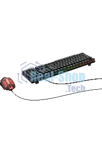 Комплект клавиатура + мышь Оклик GMNG 400GMK клав:черный мышь:черный USB