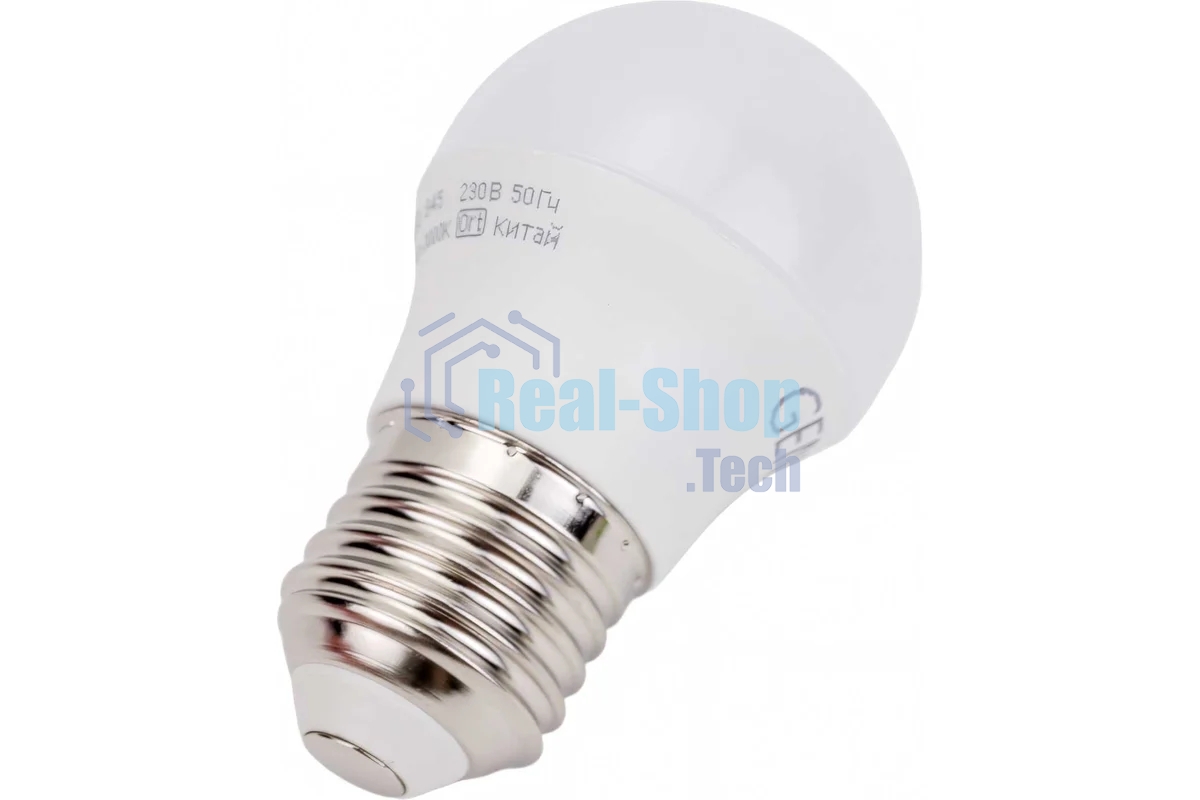 Лампа светодиодная GENERICA LL-G45-10-230-30-E27-G G45 10 Вт шар 3000К E27 230В
