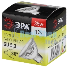 Лампа галогенная 35Вт 12В GU5.3 MR16 C0027355 ЭРА