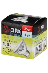 Лампа галогенная 35Вт 12В GU5.3 MR16 C0027355 ЭРА