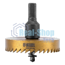 Коронка по металлу Denzel HSS, 65 мм, нитридтитановое покрытие