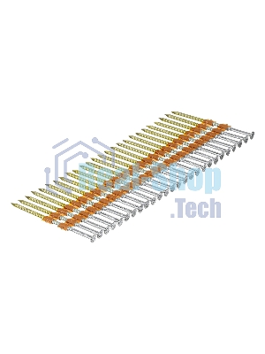 Гвозди Denzel для пнев. нейлера (оцинк.), длина - 75 мм, диам. - 3,05 мм, 2000 шт.