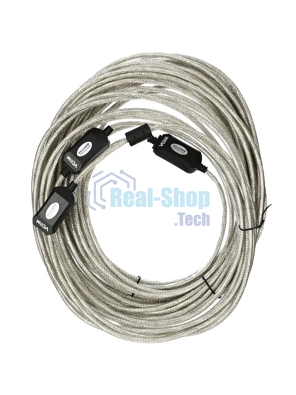 Кабель-адаптер VCOM VUS7049-25M USB2.0-repeater, удлинительный активный Am-->Af 25м