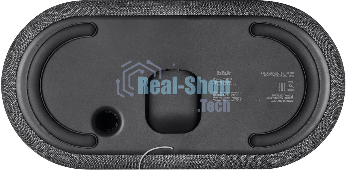 Портативная колонка BBK BTA1212 черный 10W 2.0 BT 10м 1800mAh