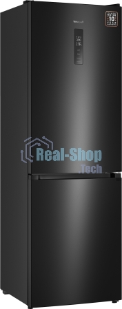 Холодильник Weissgauff WRK 185 Total NoFrost Inverter черный двухкамерный 205/86л морозилка снизу