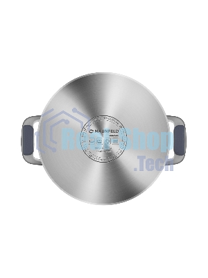 Кастрюля Maunfeld Madison MF40MS01CR из нержавеющей стали со стеклянной крышкой, 20см, 3,6л.