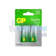 Алкалиновые батарейки GP Super Alkaline G-Tech 14А типоразмера C - 2 шт. на блистере (2 шт.)