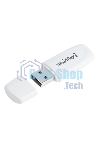 Флешка USB Smartbuy Scout white (SB032Gb2SCW), 32Gb, USB 2.0, R/W 15/5, белый