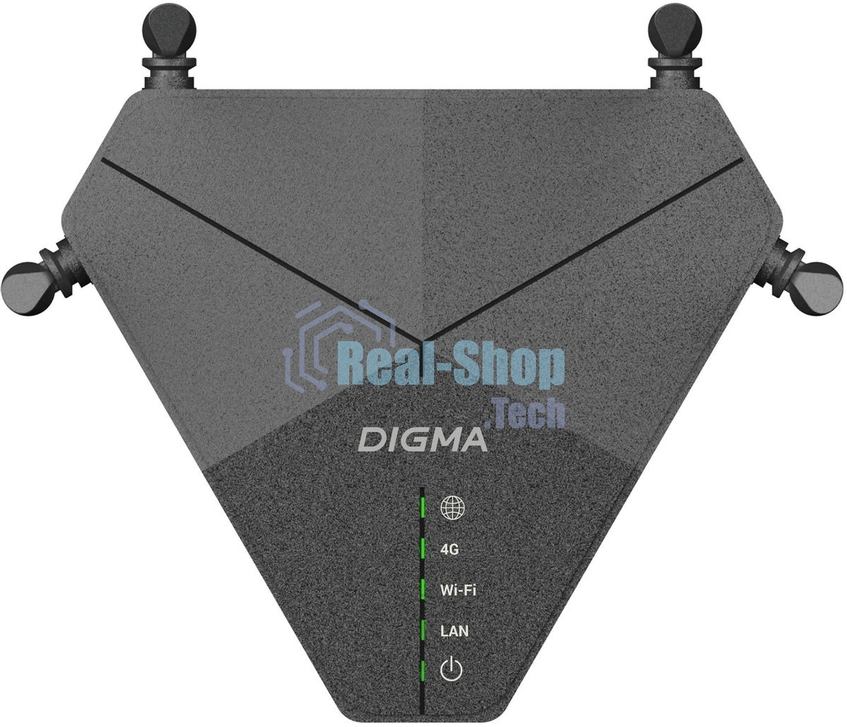 Роутер беспроводной Digma DWR-N302LTE N300 10/100BASE-TX/3G/4G cat. 4 черный