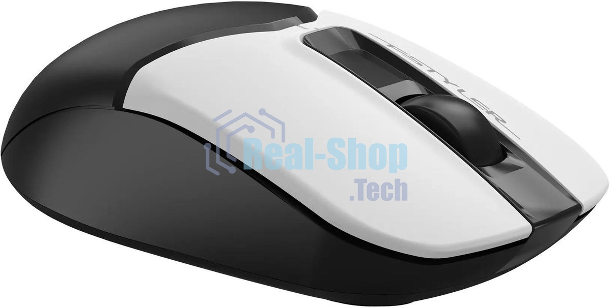 Мышь беспроводная A4Tech Fstyler FG12 белый/черный, 1200 dpi, радиоканал, USB, кнопки - 3