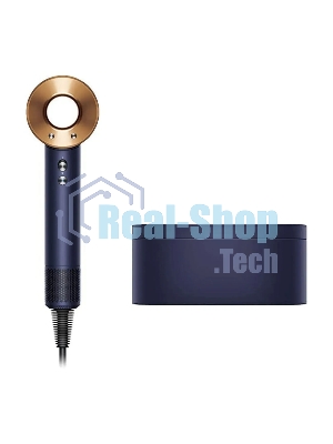 Фен Dyson HD07 синий/медный, 1600 Вт, компактный, ионизация