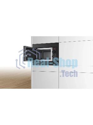 Микроволновая печь Bosch BFL523MB4 черный (встраиваемая)