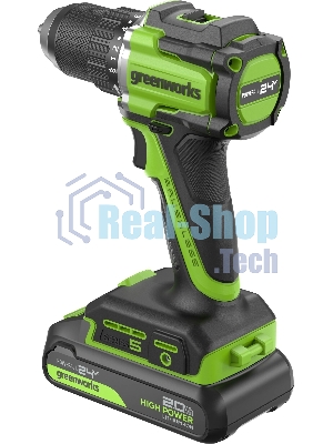 Дрель безударная Greenworks DD560 патрон:быстрозажимной реверс (3708407CUC)