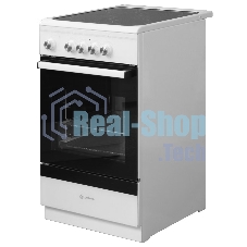 Плита электрическая De Luxe 506004.14ES белый, конфорок 4 шт, духовка 54 л, 50 см x 87 см x 60 см