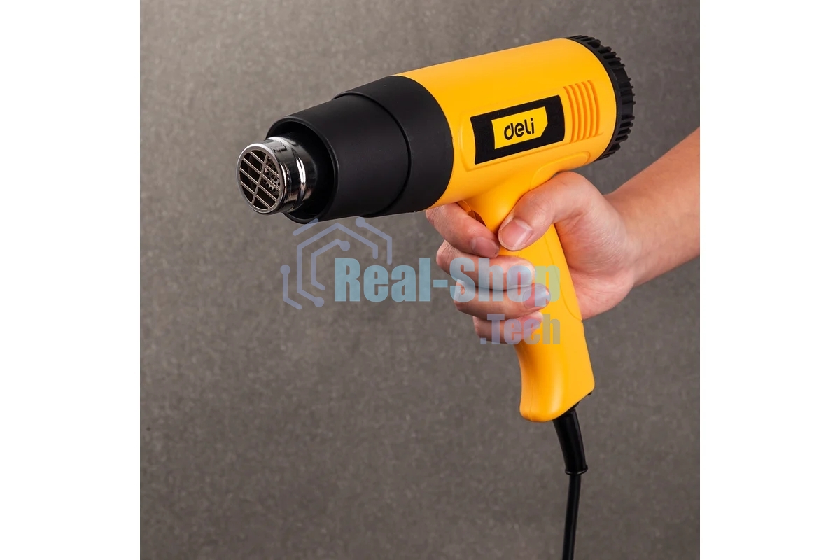 Фен технический Deli DL391202 (2000Вт, рабочая температура 100...650 град.)