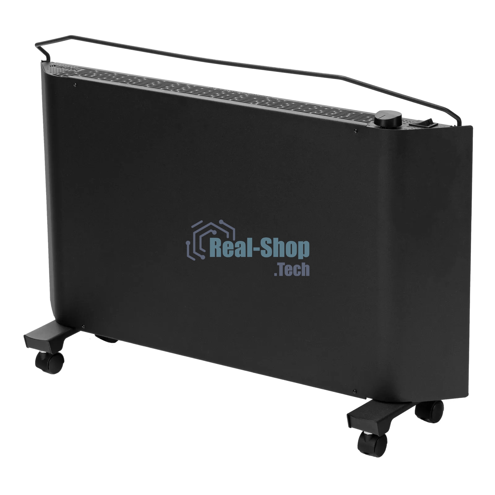 Конвектор Denzel XCE-2000B черный, 2000 Вт, 25 м2, термостат