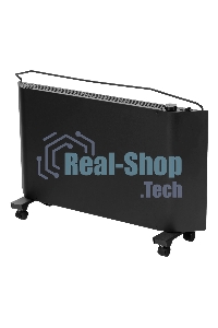 Конвектор Denzel XCE-2000B черный, 2000 Вт, 25 м2, термостат