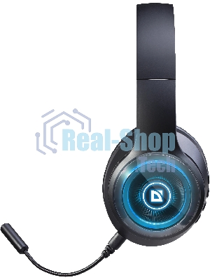 Гарнитура Defender FreeMotion B400 чёрный, беспроводная, Bluetooth, до 32 ч, подсветка