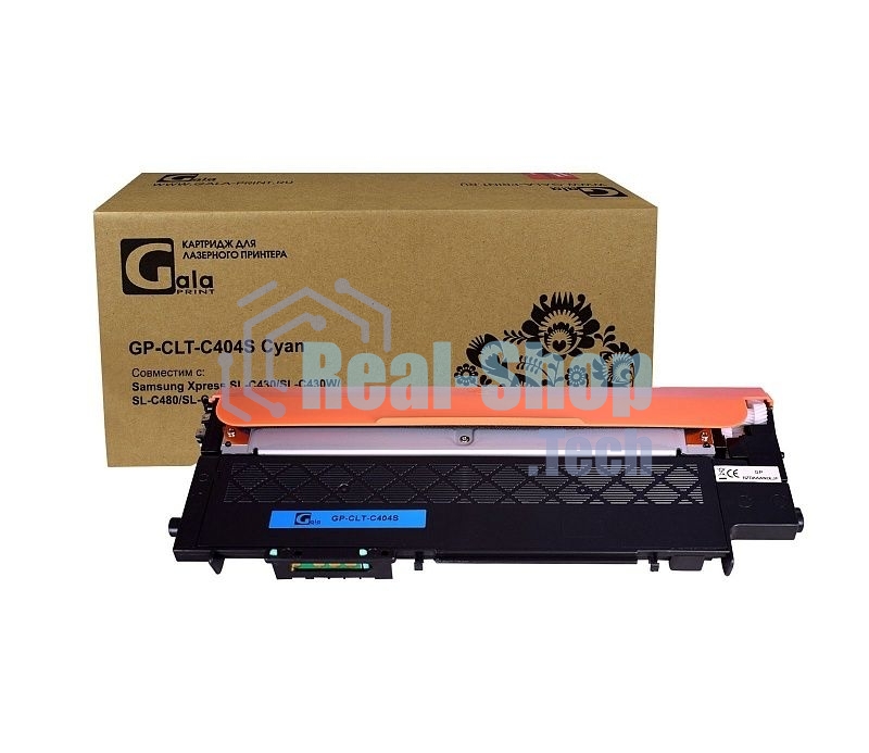 Картридж лазерный GalaPrint GP-CLT-C404S голубой (1000 стр) для Samsung Xpress SL-C430/SL-C430W/SL-C480/SL-C480W/C482/C483/C432/C433