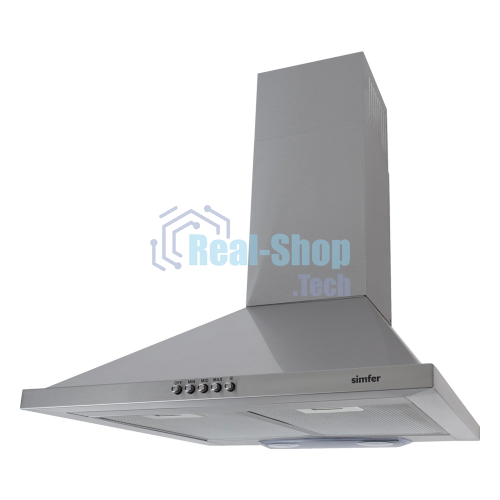 Вытяжка каминная SIMFER 8562SM серый, 50 см, 550 м³/ч, 55 дБ