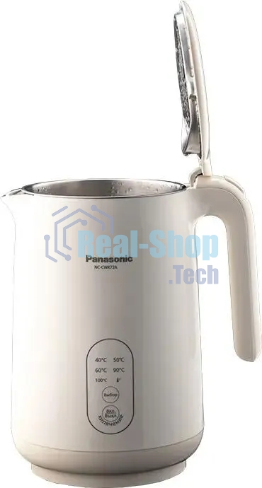 Чайник электрический Panasonic NC-CWK72A 1.5 л, 1500 Вт, полупропилен/нержавеющая сталь, бежевый