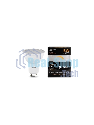 Лампа светодиодная Gauss Led MR16 GU10-dim 5Вт 3000К диммируемая