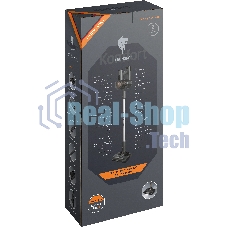 Пылесос вертикальный Leonord LE-1416 DC серый, питание от аккумулятора, 230 Вт, уборка суxая/влажная, пылесборник 0.5 л