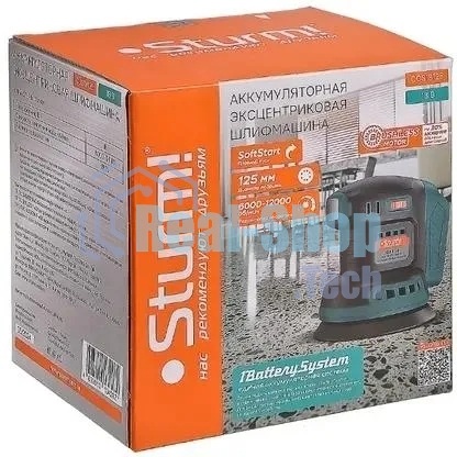 Шлифмашина эксцентриковая Sturm! COS18125 d=125мм синий/черный