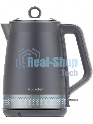 Чайник электрический Rondell RDE-WK880 1.7 л, 2200 Вт, титан/серебристый корпус: серебристый