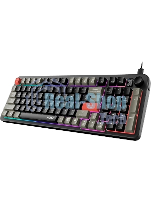 Клавиатура MSI Forge GK110 проводная, USB Type-A, чёрный