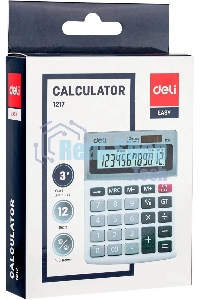 Калькулятор настольный Deli E1217 в ассортименте 12-разр. 1003503