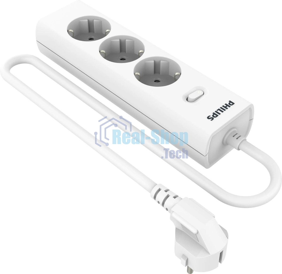 Сетевой фильтр Philips CHP2135WA/51, 2м, 3 розетки, белый